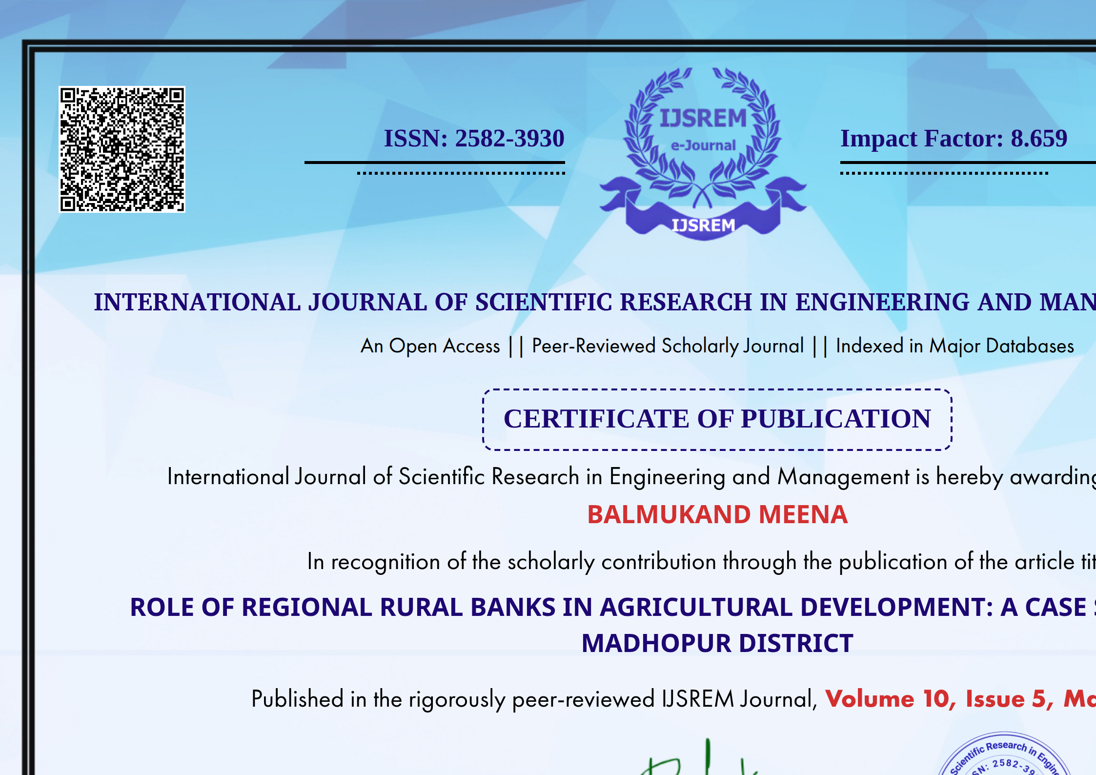 Rural Development Bank Roles ROLE OF REGIONAL RURAL BANKS IN AGRICULTURAL DEVELOPMENT: A CASE STUDY ...